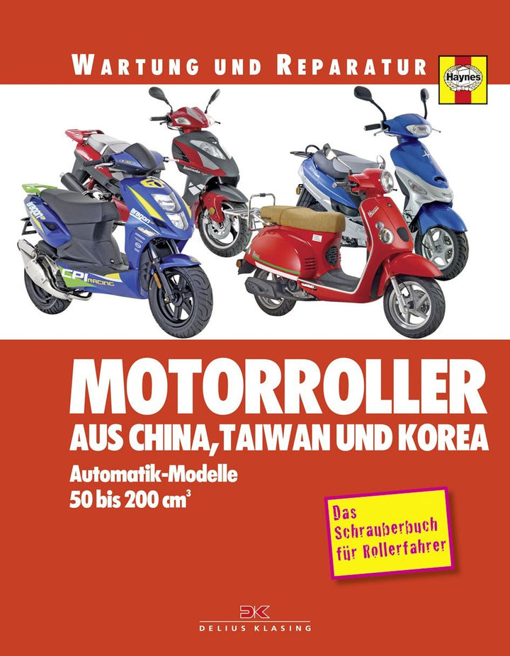 Motorroller aus China, Taiwan und Korea - Reparaturbuch, Buchcover