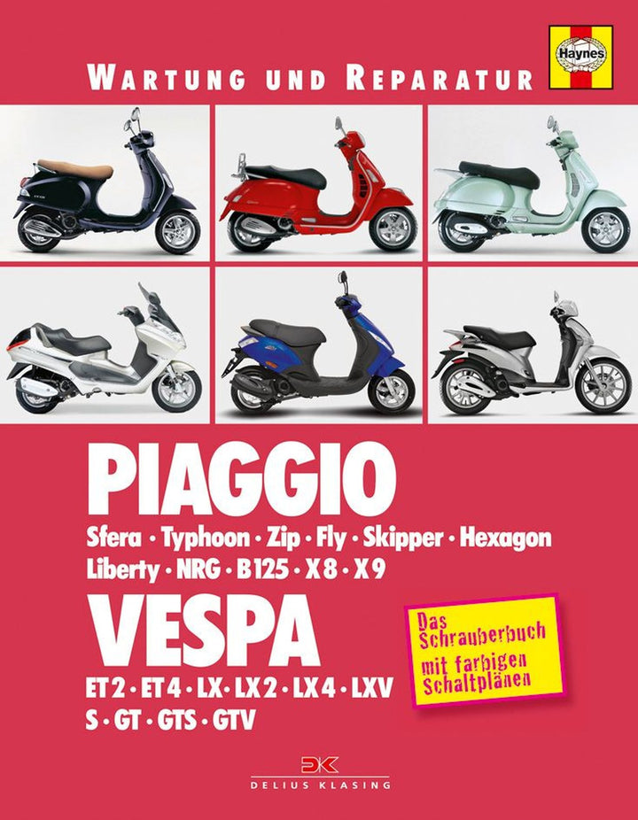 Motorroller - Piaggio / Vespa - Reparaturbuch, Buchcover