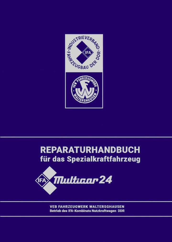 Multicar 24 Reparaturhandbuch, Buchcover