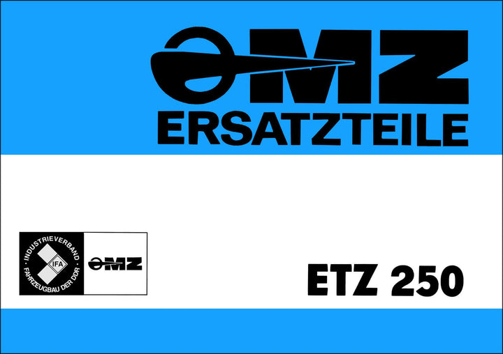 MZ ETZ 250, Ersatzteile, Buchcover