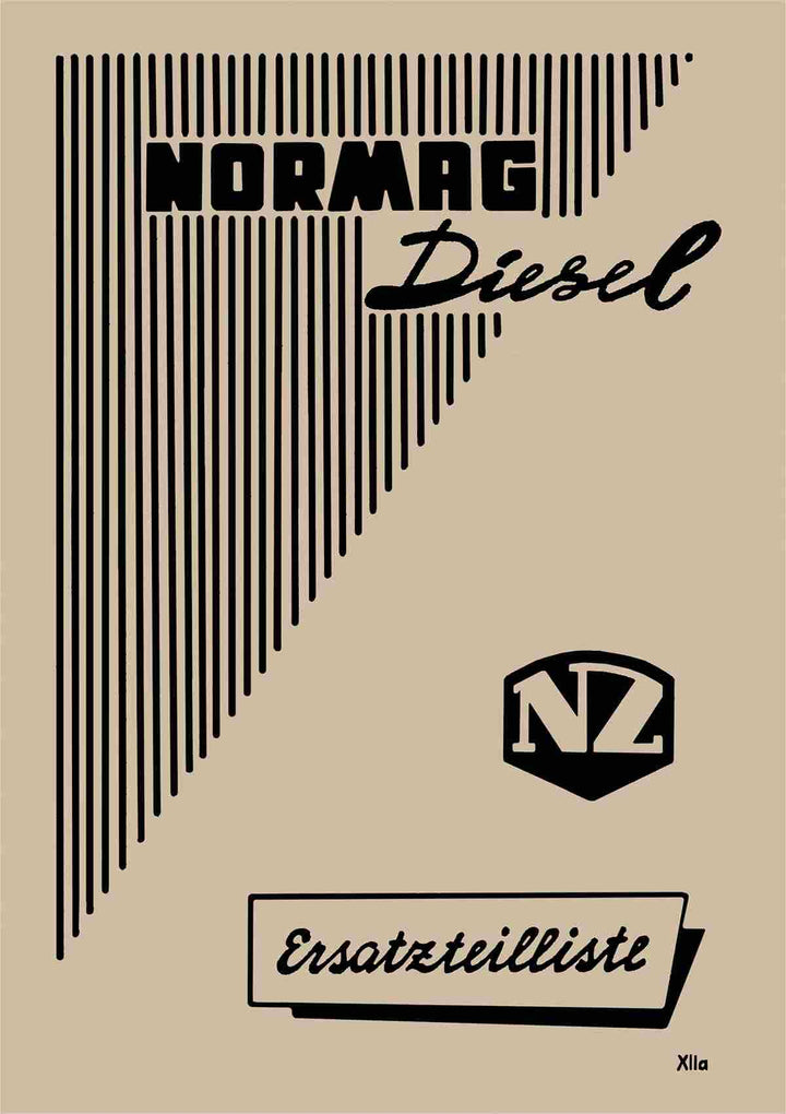 Normag Kornett I und II Schlepper Ersatzteilkatalog, Buchcover