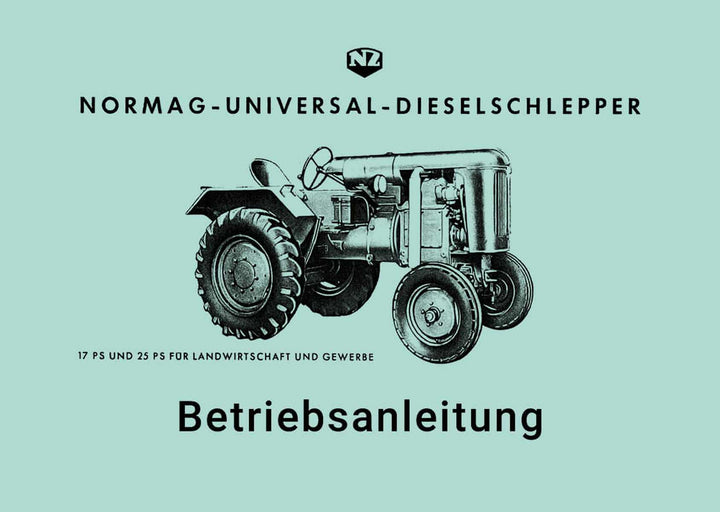 Normag NG 15 und NG 23 Betriebsanleitung, Buchcover