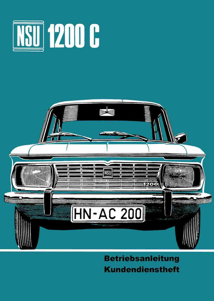 NSU 1200 C Betriebsanleitung, Buchcover