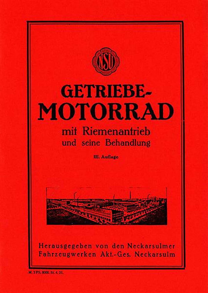 NSU 250 ccm Getriebemotorrad Betriebsanleitung, Buchcover