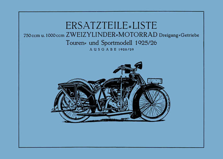 NSU 750 und 1000 Ersatzteilkatalog, Buchcover