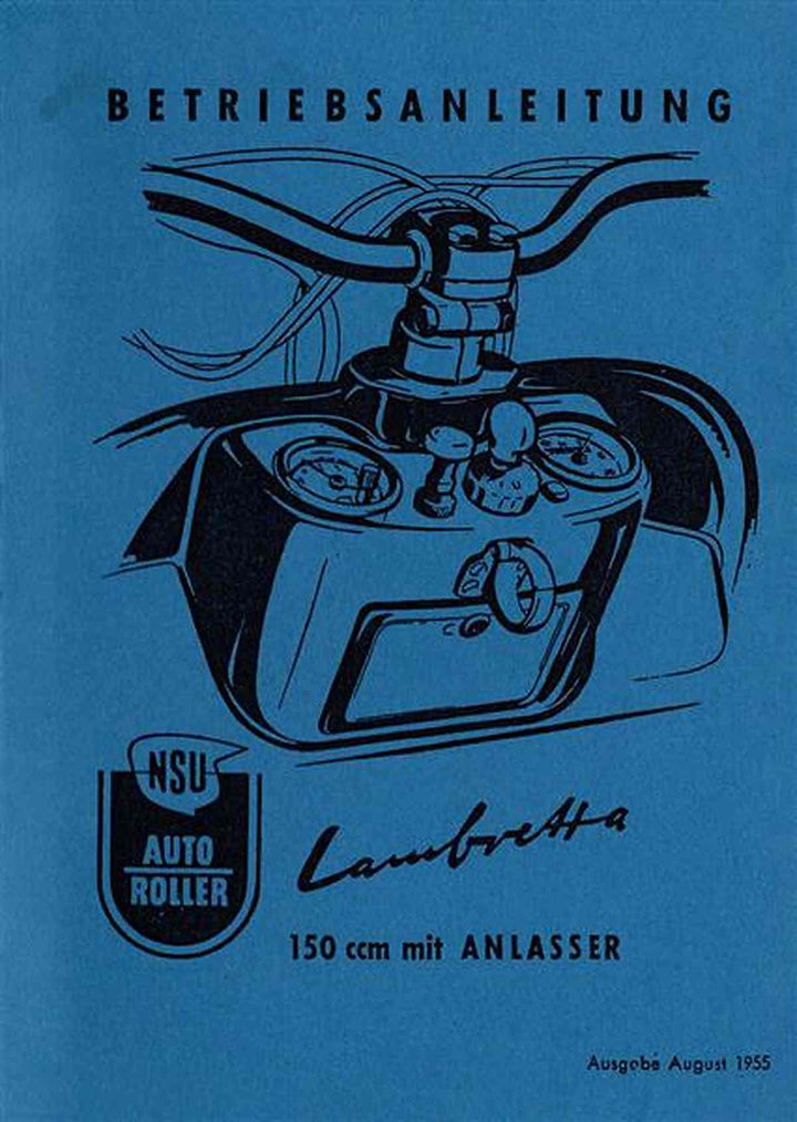 NSU Lambretta Betriebsanleitung, Buchcover