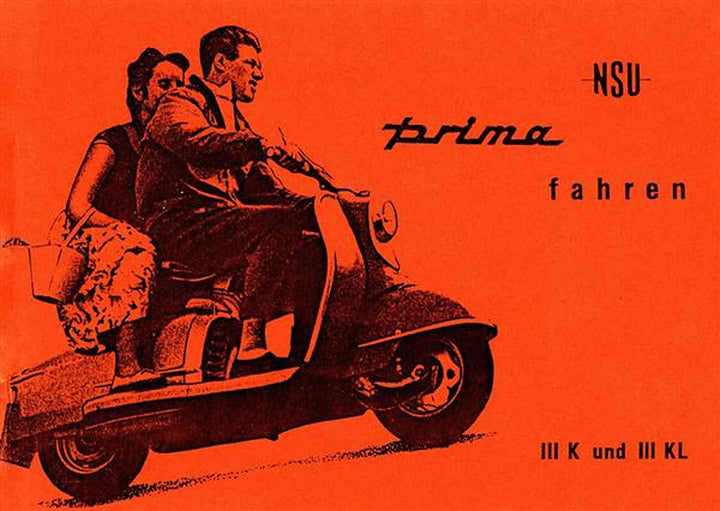 NSU Prima III K und III KL Roller Betriebsanleitung, Buchcover