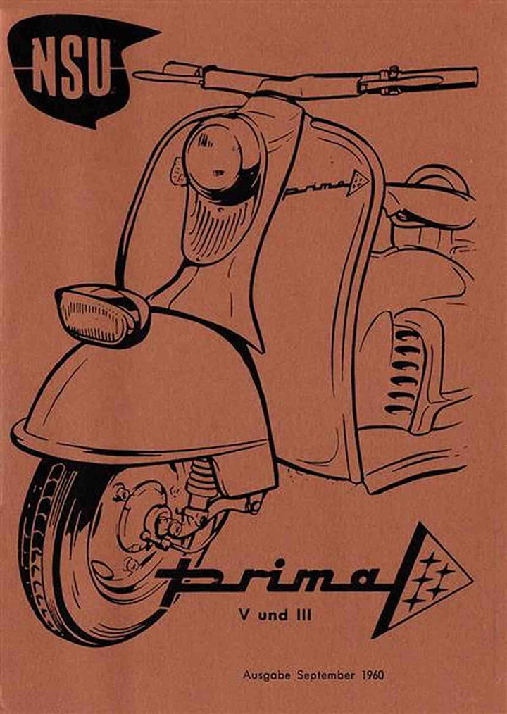 NSU Prima Roller III und V Betriebsanleitung, Buchcover