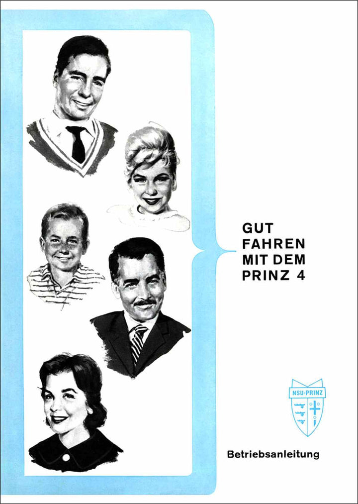 NSU Prinz 4, "Gut fahren mit dem Prinz 4", Betriebsanleitung, Buchcover