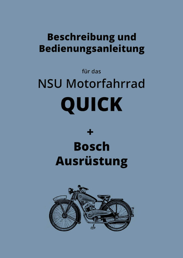 NSU Quick Betriebsanleitung, Buchcover