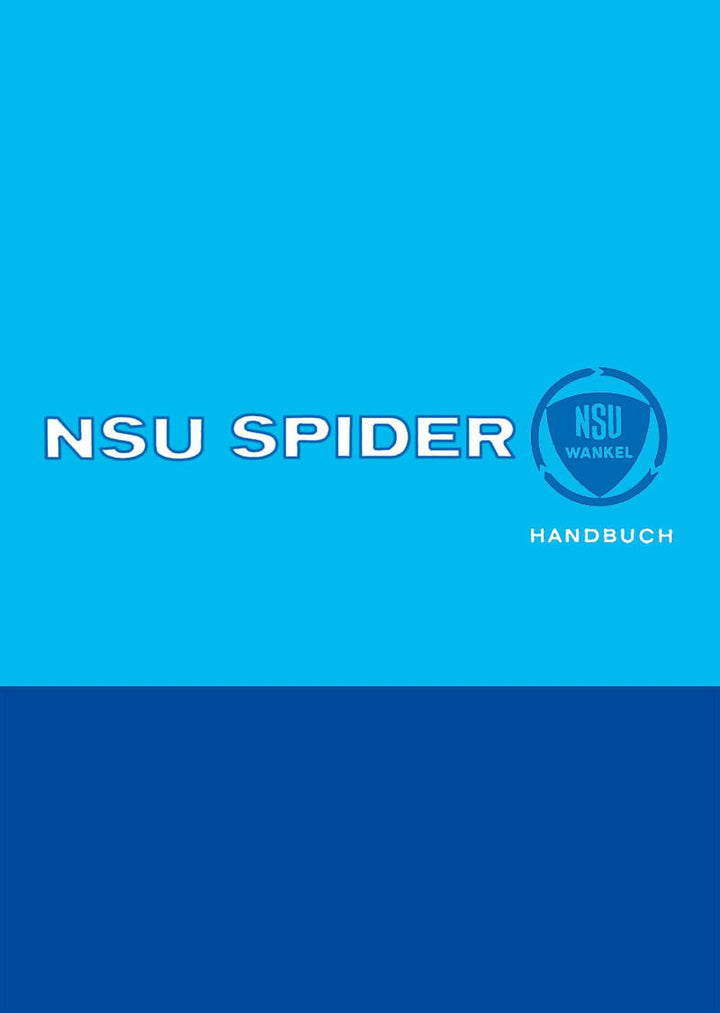 NSU Spider Betriebsanleitung, Buchcover