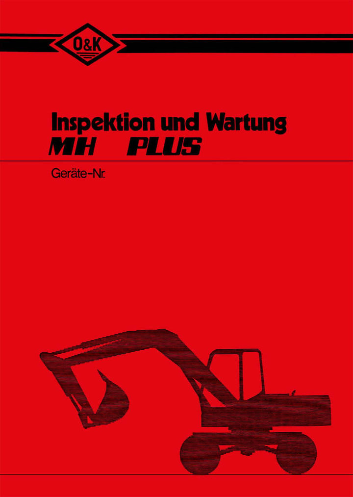 O&K MH Plus Betriebsanleitung – Buchcover