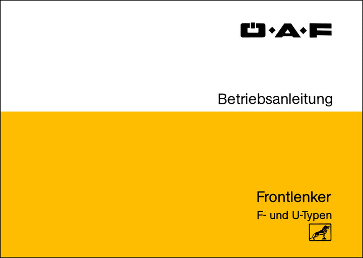 ÖAF Frontlenker F und U-Typen Betriebsanleitung, Buchcover