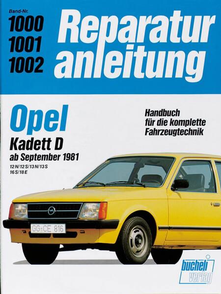 Opel Kadett D ab 9/1981 - Reparaturbuch - gedrucktes Buch zum Bestpreis! - verwuester.net