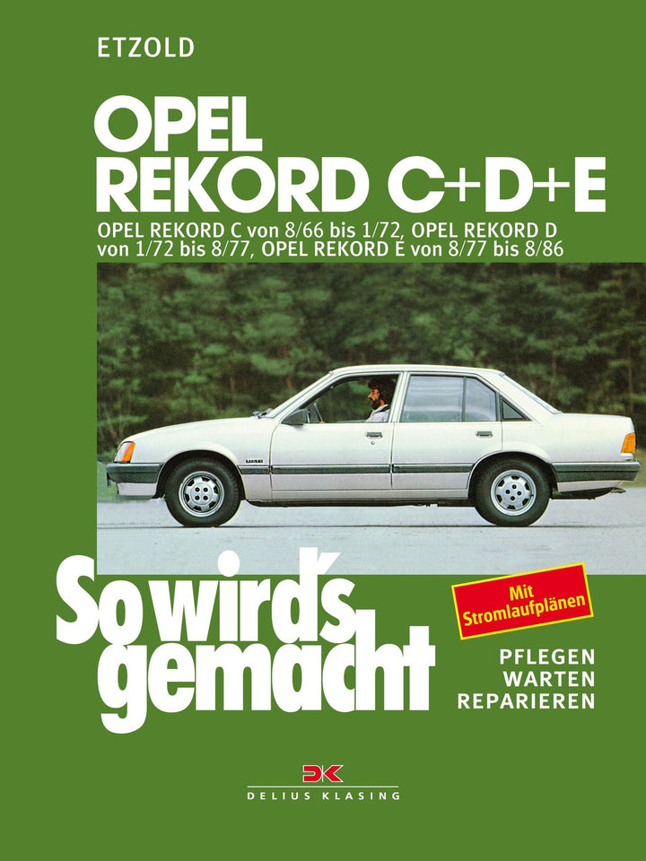 Opel Rekord C / D / E - Reparaturbuch, Buchcover