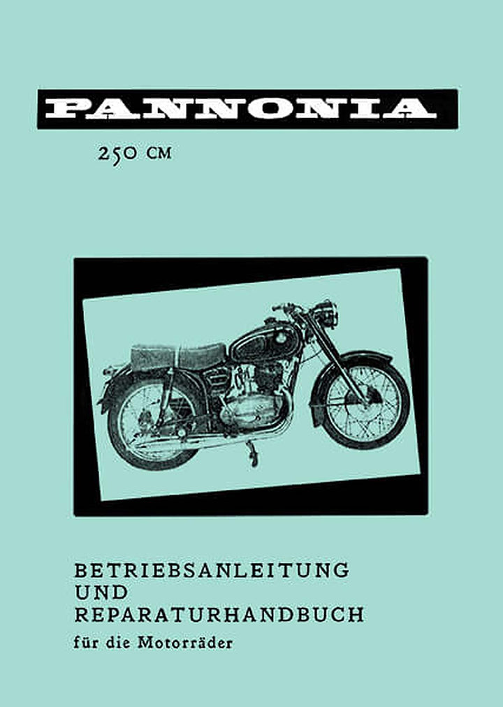 Pannonia TL250 Betriebsanleitung und Reparaturanleitung, Buchcover