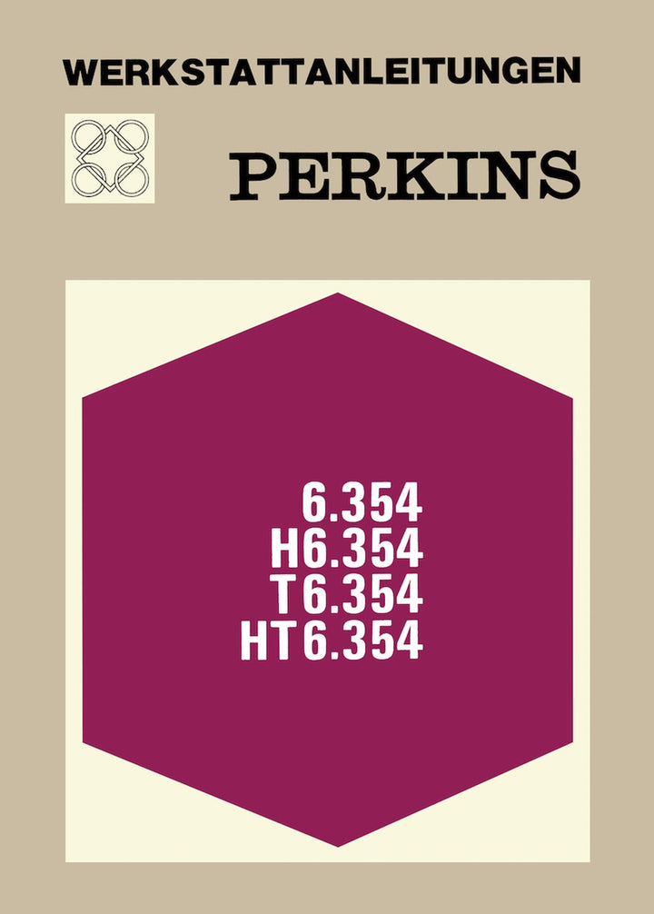 Perkins 6-Zylinder Motoren 6.354 Reparaturanleitung, Buchcover