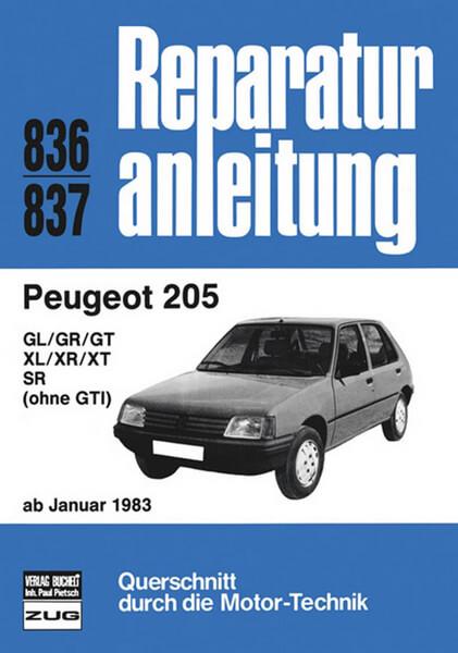 Peugeot 205 ab 01/1983 - Reparaturbuch - gedrucktes Buch zum Bestpreis! - verwuester.net