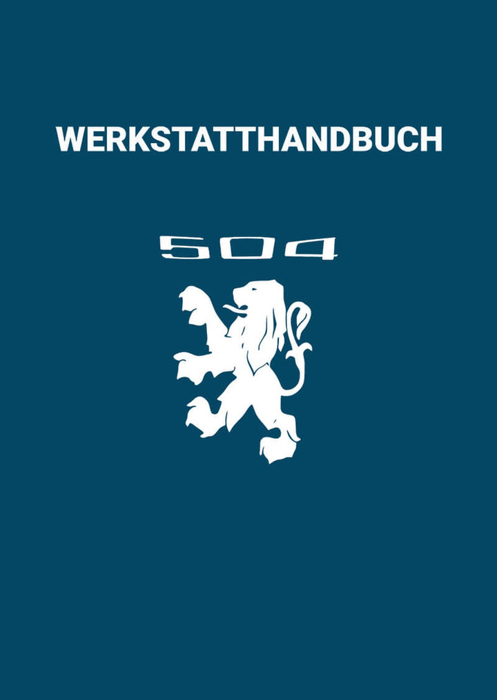 Peugeot 504 Werkstatthandbuch, Buchcover