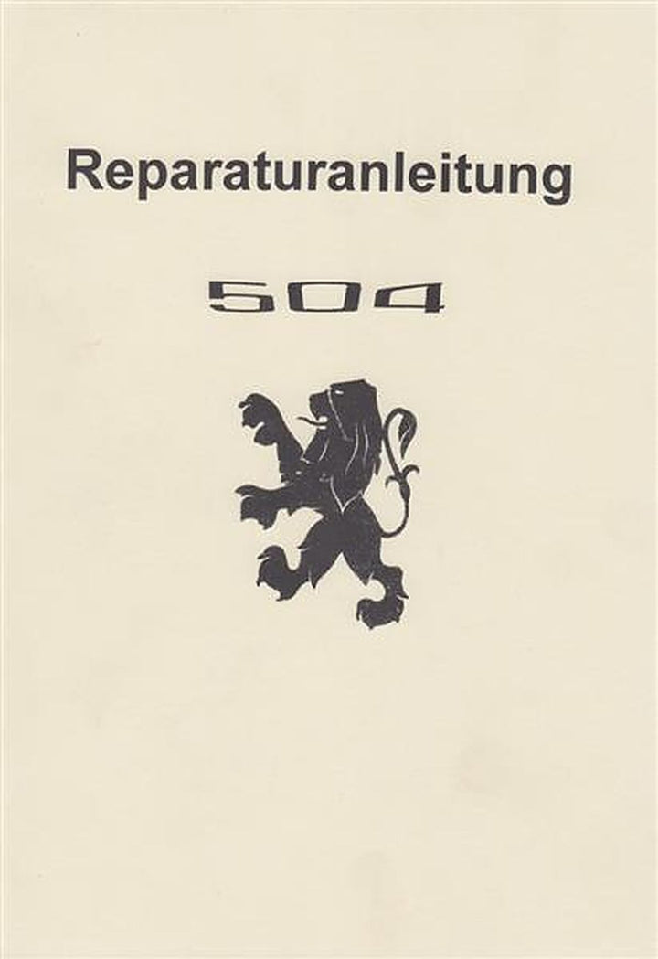 Peugeot 504 Reparaturanleitung, Buchcover