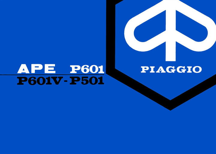 Piaggio Ape Betriebsanleitung, Buchcover