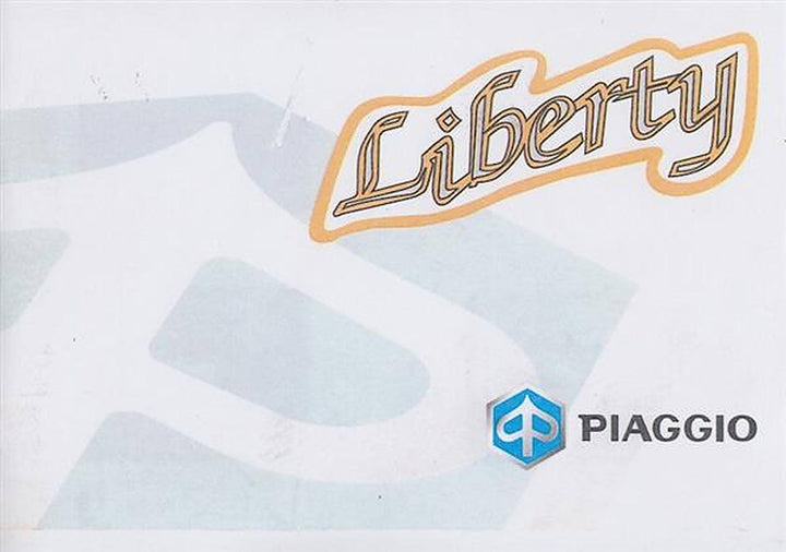 Piaggio Liberty 50, Betriebsanleitung, Buchcover