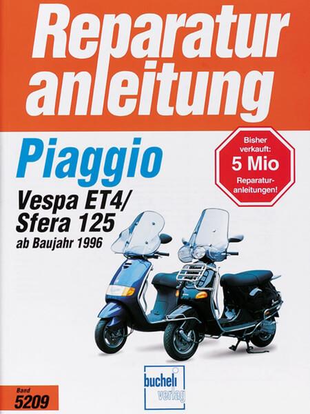 Piaggio Sfera 125/Vespa ET 4 ab Baujahr 1996 - Reparaturbuch - gedrucktes Buch zum Bestpreis! - verwuester.net