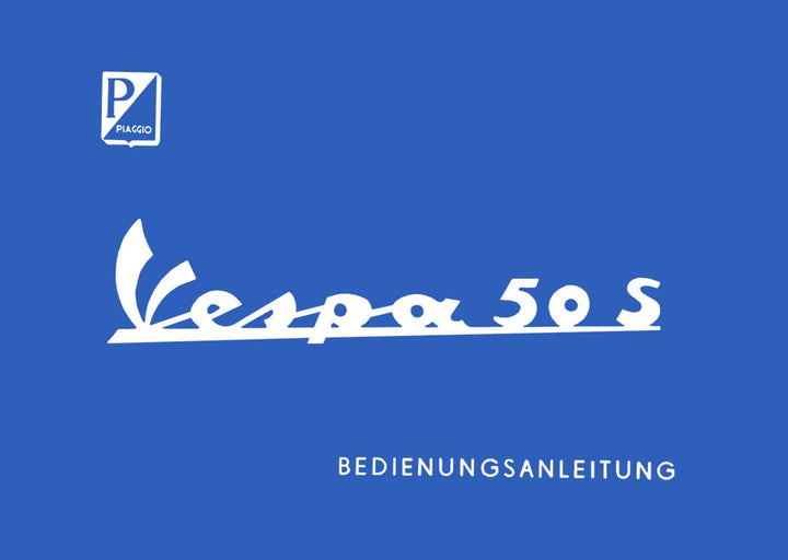 Piaggio Vespa 50 S Bedienungsanleitung, Buchcover