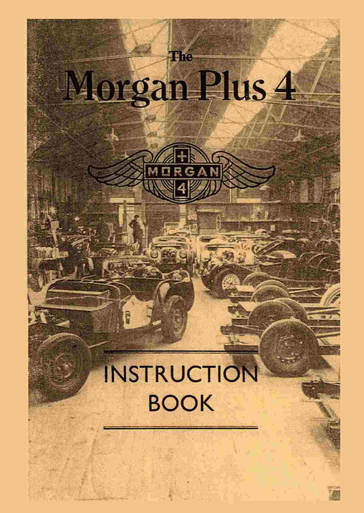 Morgan Plus 4 Instruction Book, Buchcover
