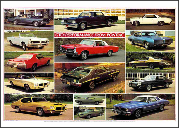 Pontiac GTO Performance Poster, Poster-Motiv