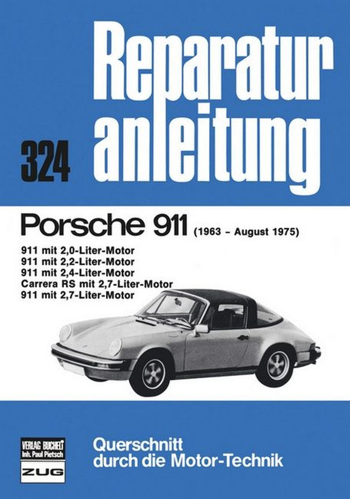 Porsche 911 1963-1975 - Reparaturbuch, Buchcover