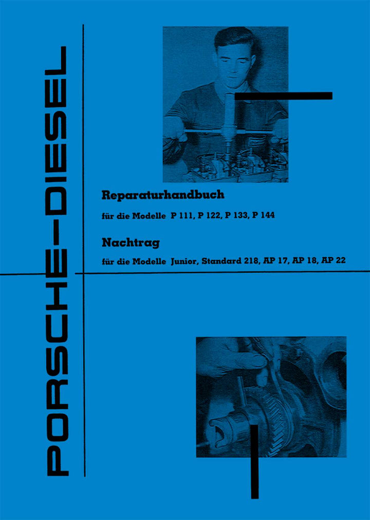 Porsche Diesel P111 P122 P133 P144 Reparaturanleitung, Buchcover