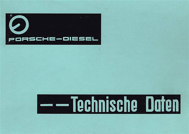 Porsche Diesel technische Daten, Buchcover