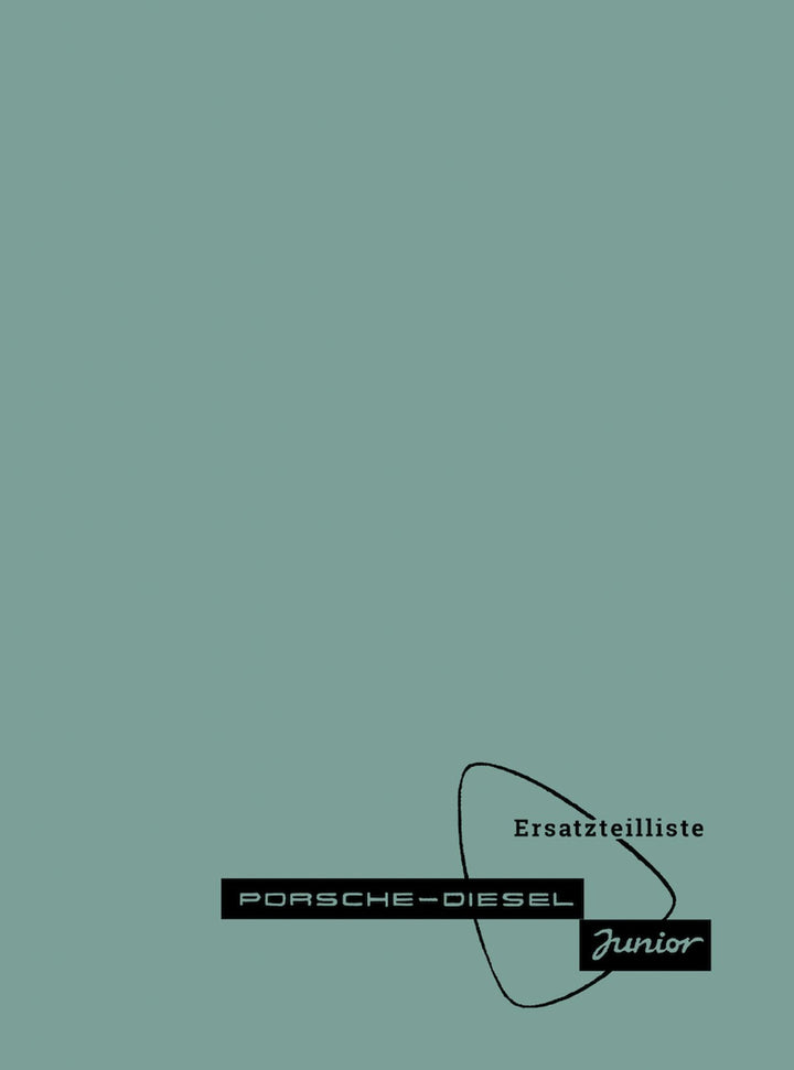 Porsche Junior Traktor, Ersatzteilkatalog, Buchcover