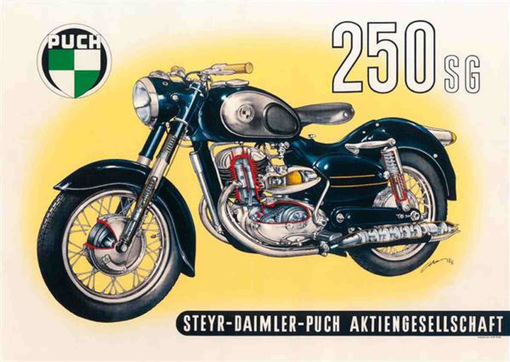 Puch 250SG Poster, Poster-Motiv
