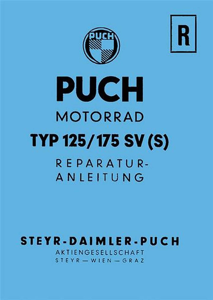 Puch 125 SV und 175 SV Reparaturanleitung, Buchcover