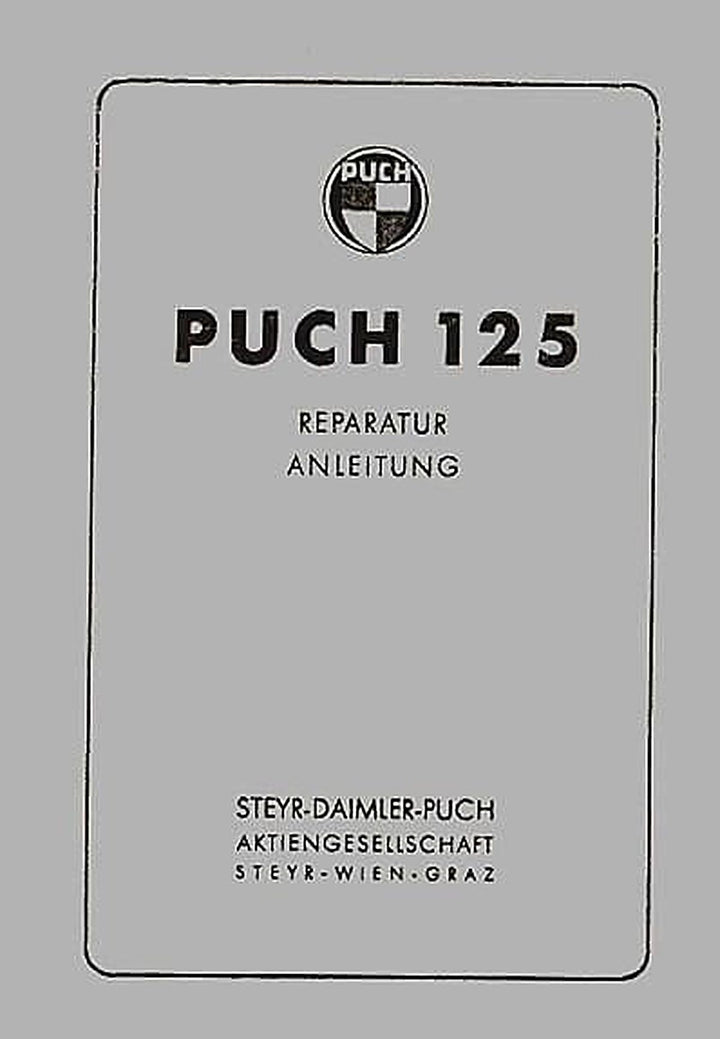 Puch 125 Touren, Reparaturanleitung, Buchcover