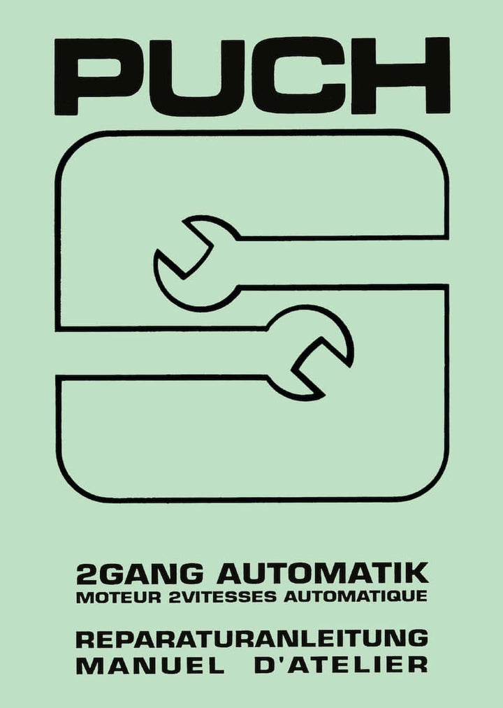 Puch 2-Gang-Automatik-Motor Reparaturanleitung, Buchcover