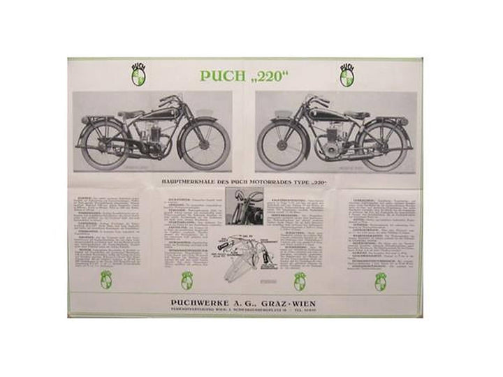 Puch 220 Prospekt-Reprint von 1928, Buchcover