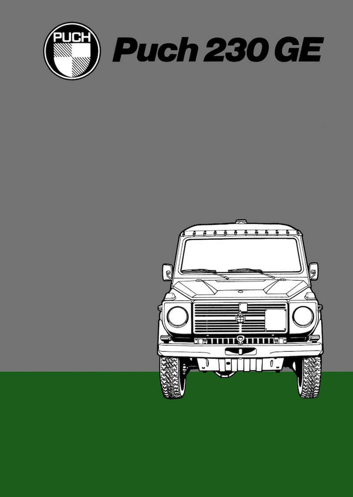 Puch G 230GE Betriebsanleitung D/I/F, Buchcover