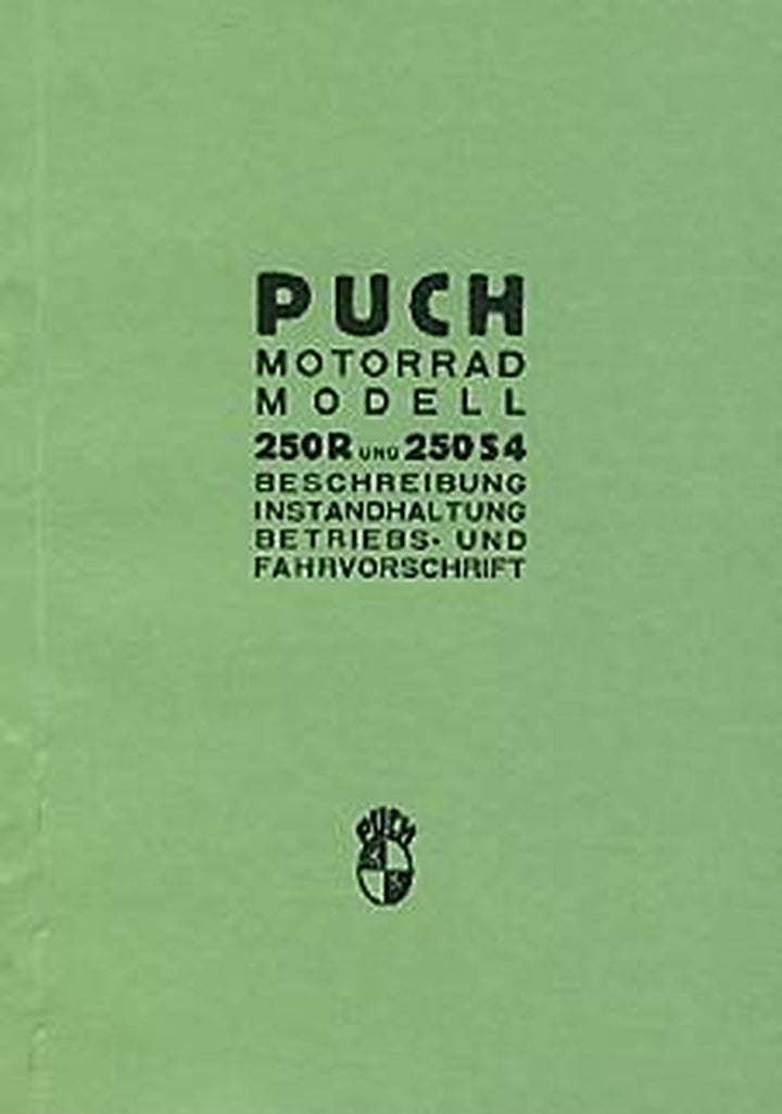 Puch 250 R / S4, Betriebsanleitung, Buchcover