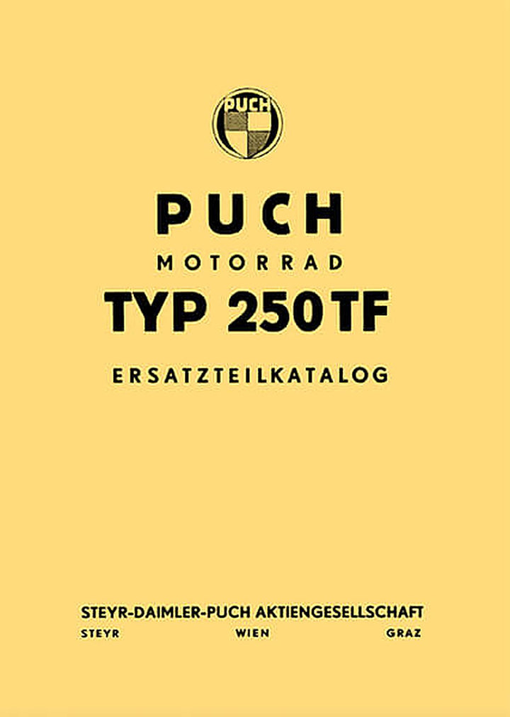 Puch 250 TF Ersatzteilkatalog, Buchcover