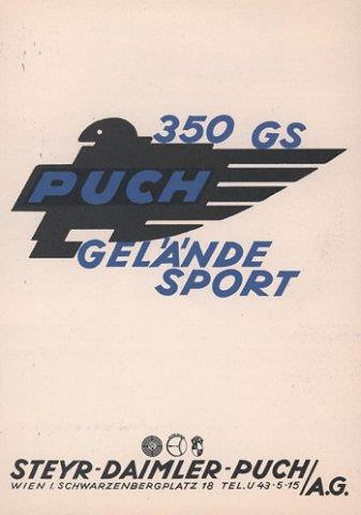 Puch 350 GS Gelände Sport - Prospekt-Reprint, Buchcover