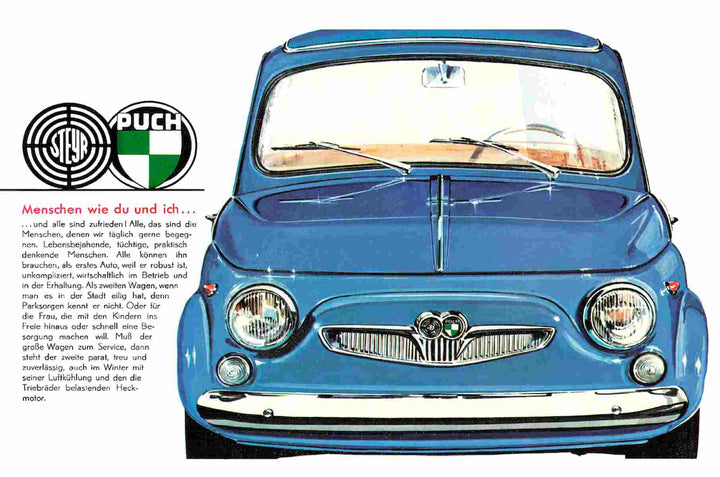 Puch 500 D, 650 T, 650 TR und 700 C, Prospekt, Buchcover