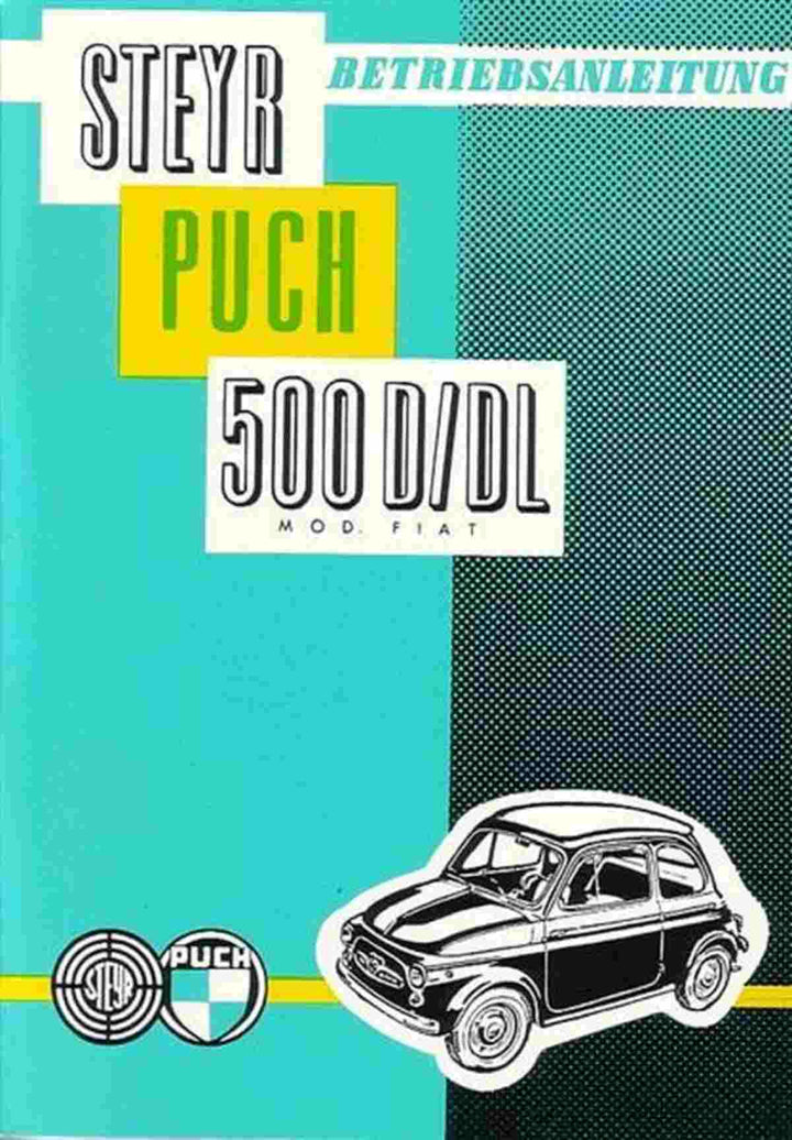 Puch 500 D/DL Mod.Fiat, Betriebsanleitung, Buchcover