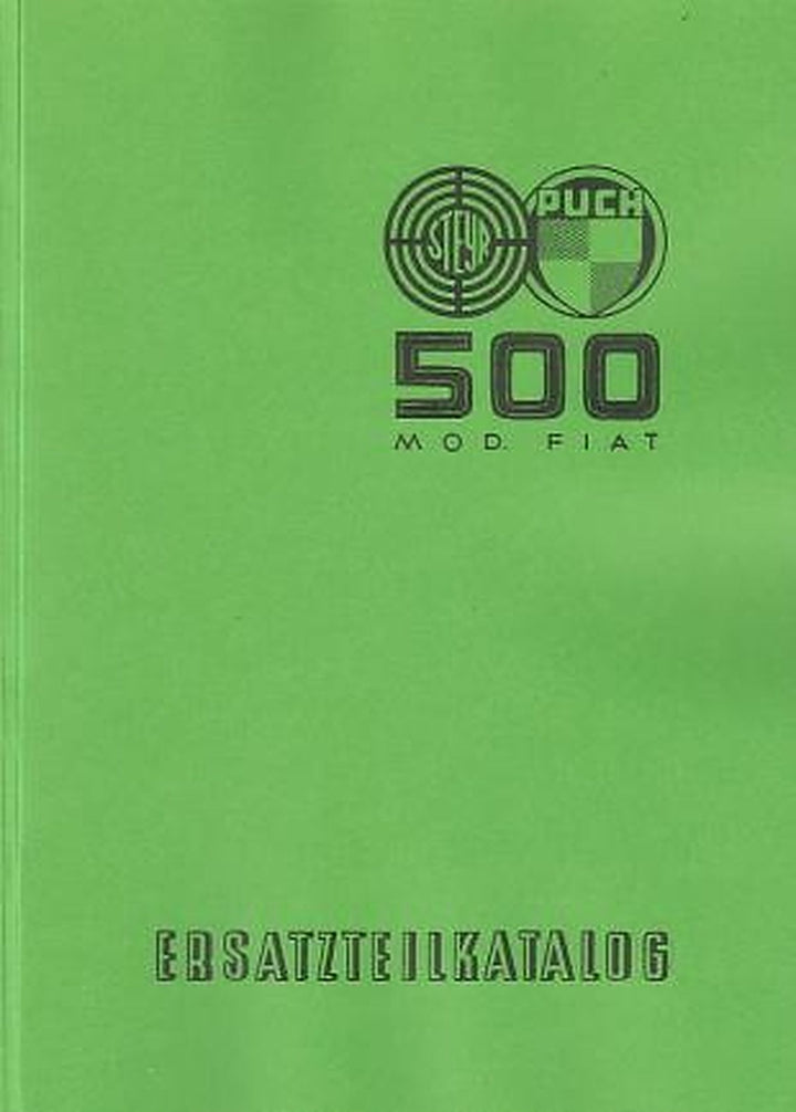 Puch 500 Ersatzteilkatalog, Buchcover