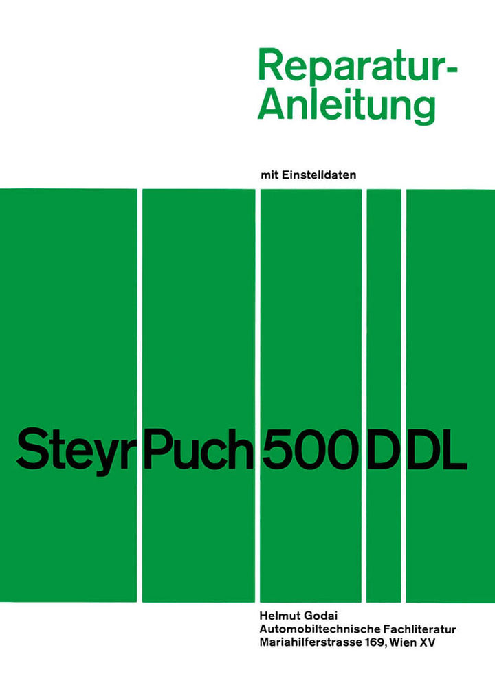 Puch 500D und 500DL Reparaturanleitung, Buchcover