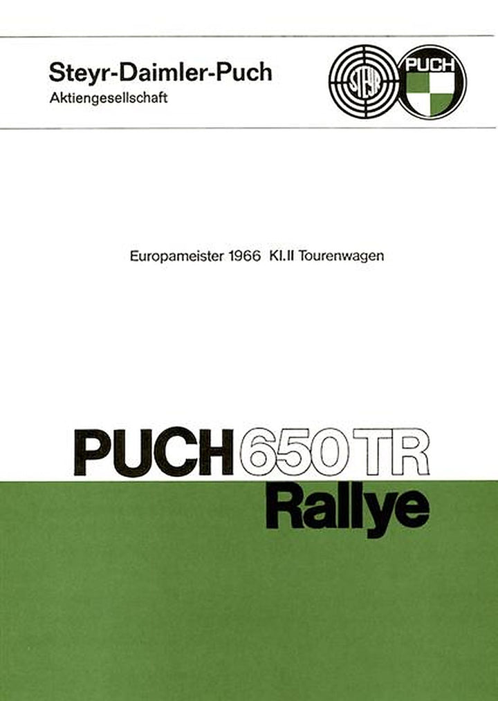 Puch 650 TR Rallye, Europameister 1966, Tuninganleitung, Buchcover