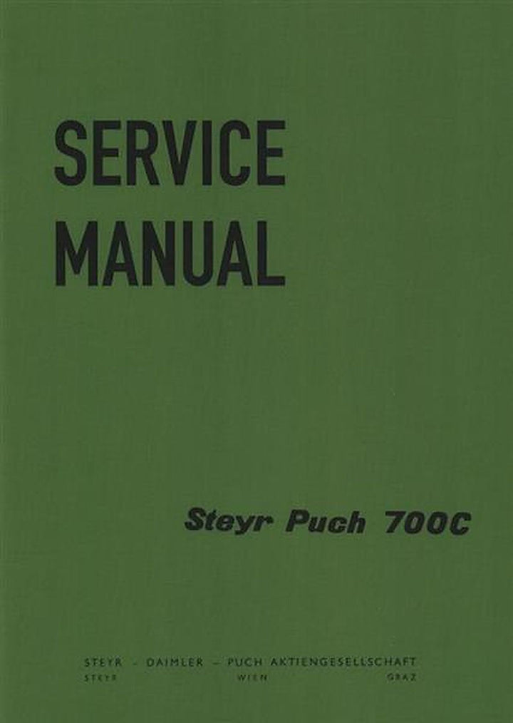 Puch 700 C Service Manual, Buchcover