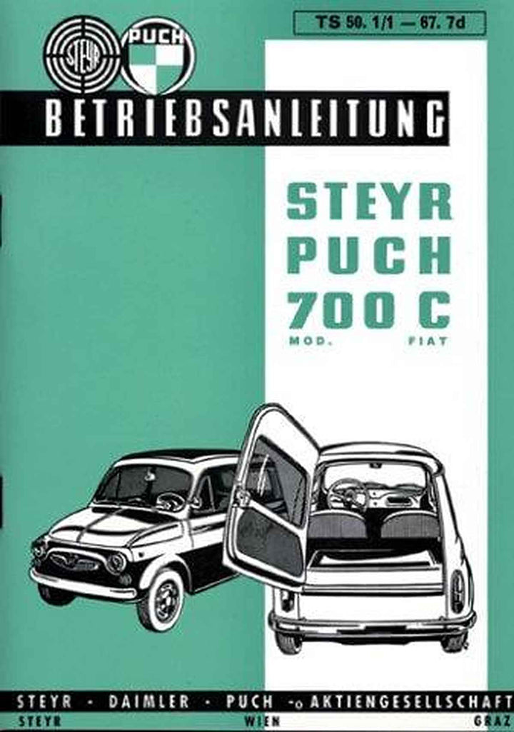 Puch 700 C und E (Combi), Betriebsanleitung, Buchcover
